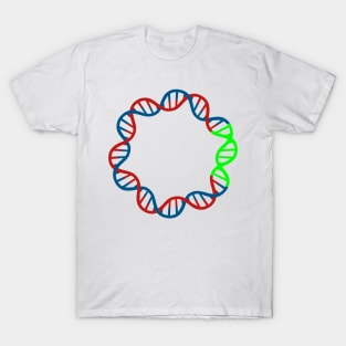 Circular DNA Double Stranded Plasmid Vector GFP Green fluorescent protein T-Shirt